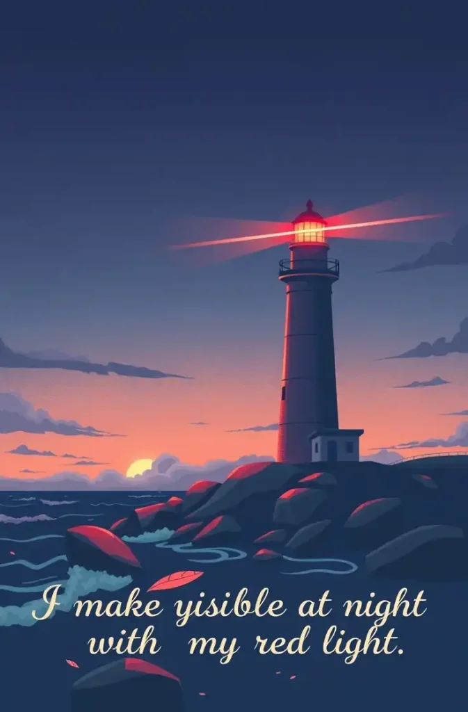 I make you visible at night with my red light