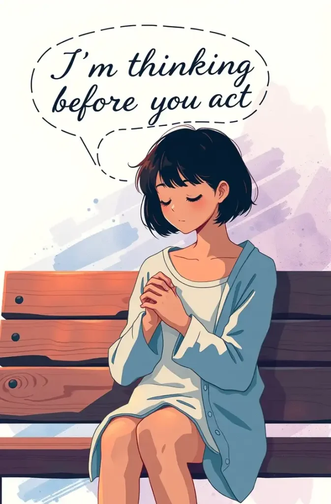 I'm thinking before you act