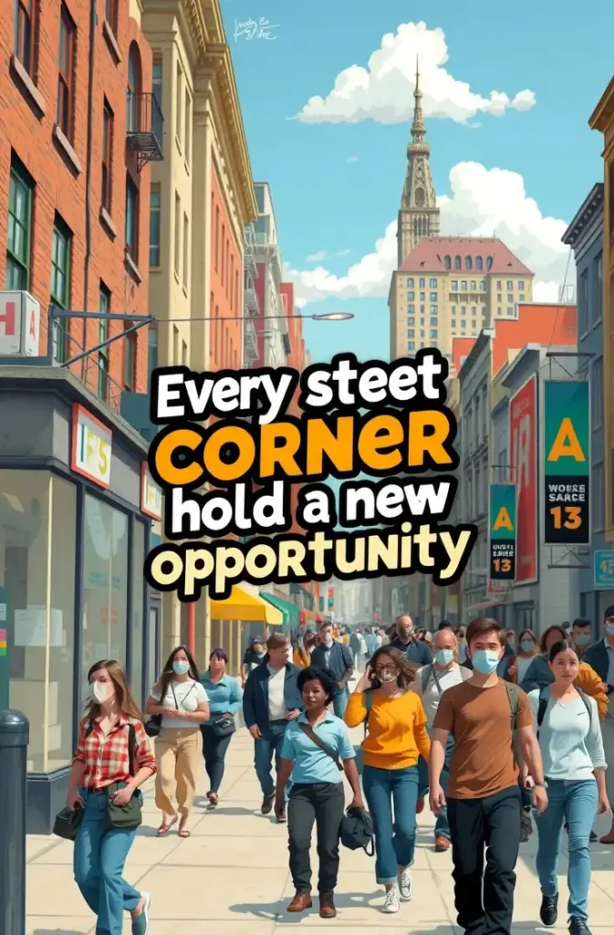 Every street corner holds a new opportunity