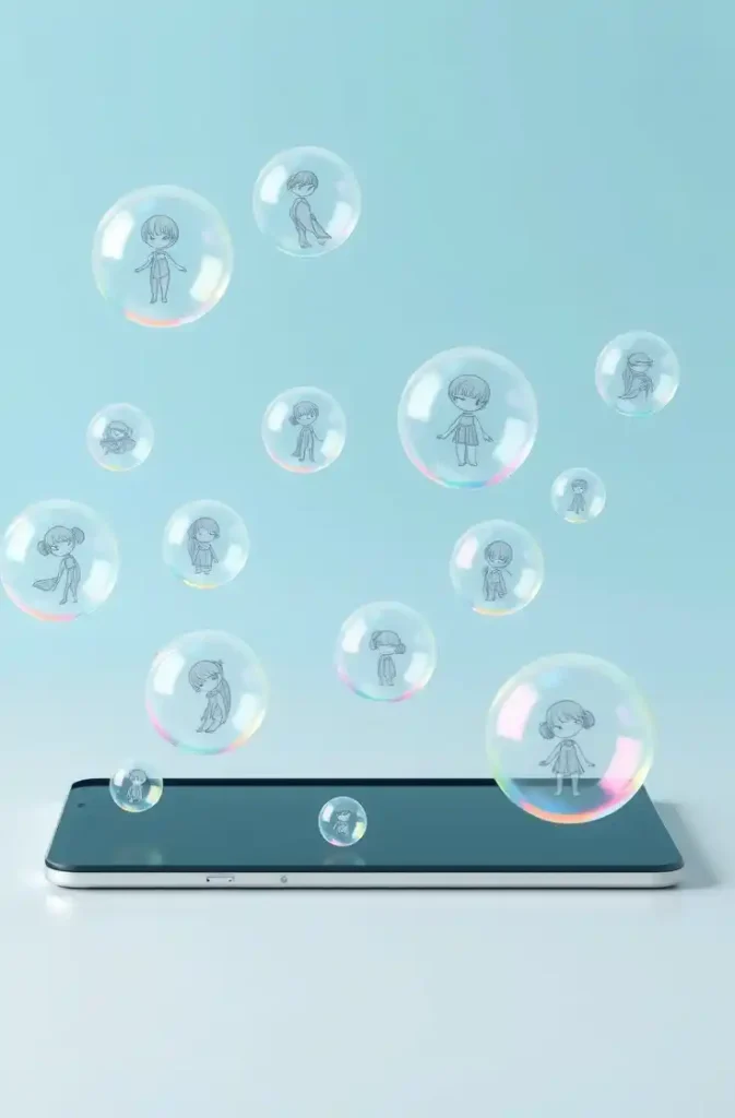 I appear as bubbles on your screen