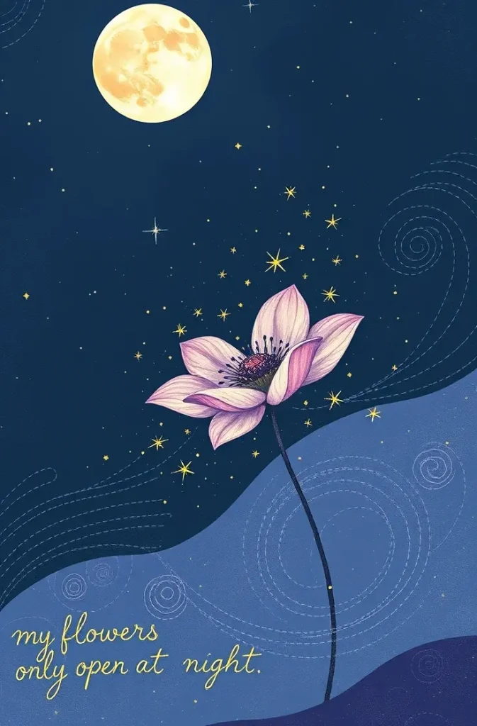 my flowers only open at night