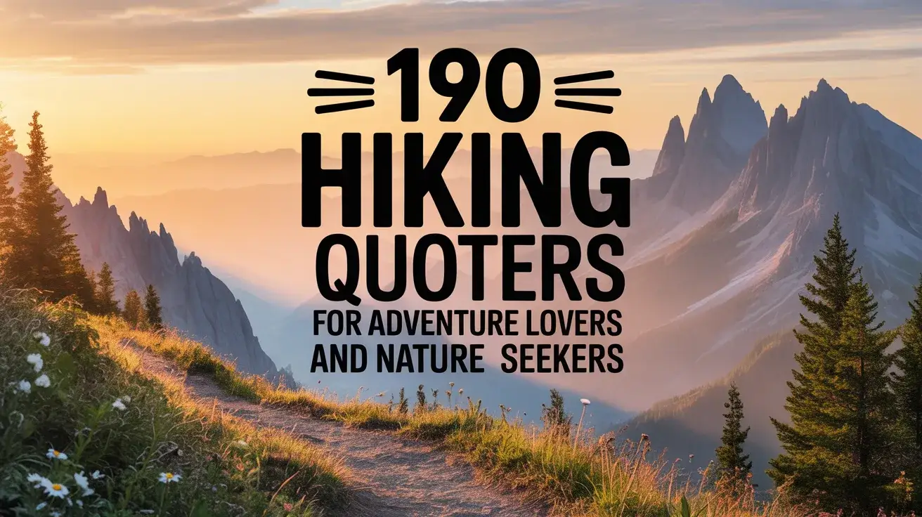 190 Hiking Quotes for Adventure Lovers And Nature Seekers