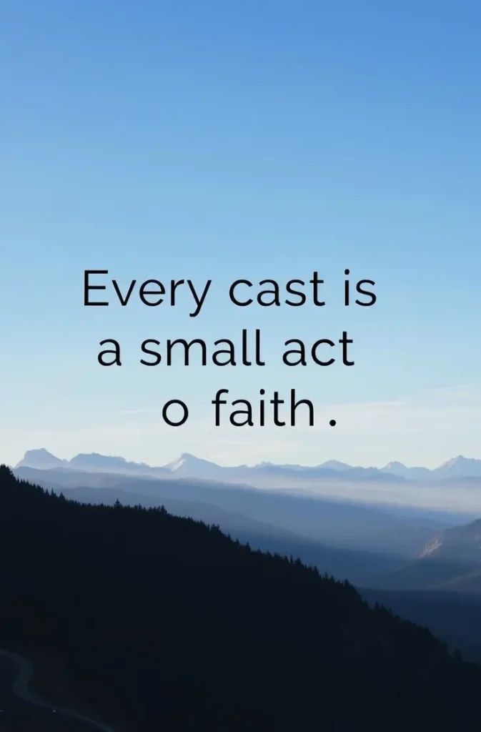 Every cast is a small act of faith