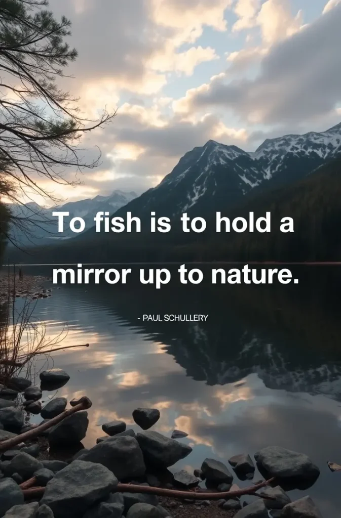 To fish is to hold a mirror up to nature