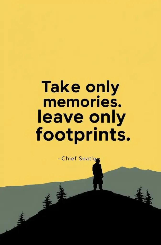 Take only memories, leave only footprints