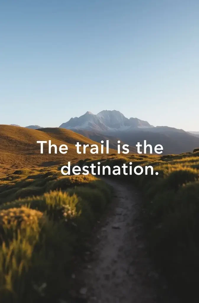 The trail is the destination