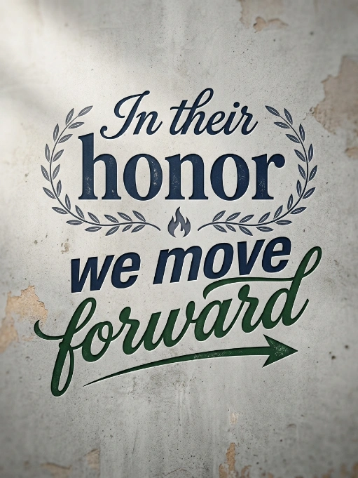 In their honor, we move forward