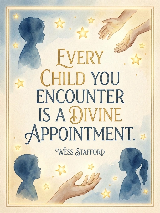 Every child you encounter is a divine appointment.