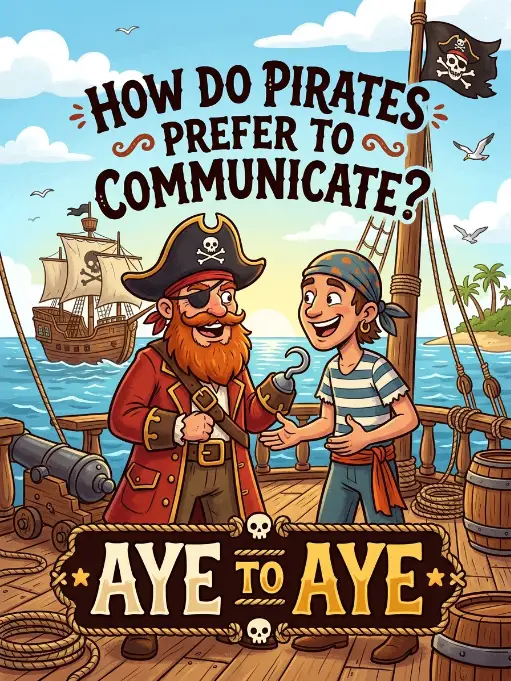 How do pirates prefer to communicate