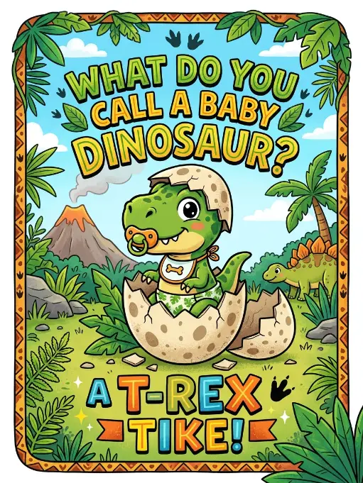 What do you call a baby dinosaur