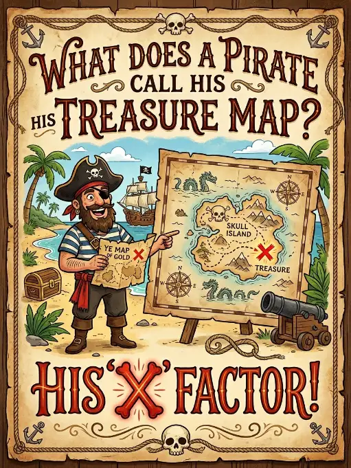 What does a pirate call his treasure map
