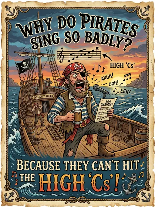 Why do pirates sing so badly