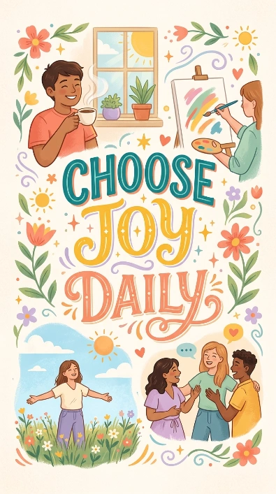 Choose joy daily caption image