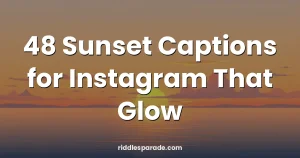 48 Sunset Captions for Instagram That Glow